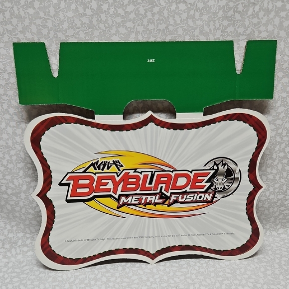2010 Beyblade Metal Fusion Store Display/Shelf Topper Advertisement Sign - Picture 1 of 7